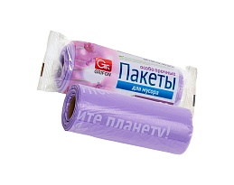 Мешки для мусора 35 л, ароматизированные, сиреневые, в рулоне 20 шт., ПНД, 12 мкм, 560х530 мм, GRIFON Полевые Цветы, 100-034 в Ереване Мешки для мусора 35 л, ароматизированные, сиреневые, в рулоне 20 шт., ПНД, 12 мкм, 560х530 мм, GRIFON Полевые Цветы, 100-034 в Ереване