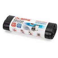 Мешки для мусора 60 л, черные, в рулоне 20 шт., ПНД, 10 мкм, 700х600 мм, LAIMA, 601381 в Ереване Мешки для мусора 60 л, черные, в рулоне 20 шт., ПНД, 10 мкм, 700х600 мм, LAIMA, 601381 в Ереване