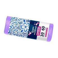 Мешки для мусора 30 л, сиреневые, в рулоне 60 шт., ПНД, 6 мкм, 560х480 мм, Узоры Чистоты, МУ4251 (МН 30-60сир) в Ереване Мешки для мусора 30 л, сиреневые, в рулоне 60 шт., ПНД, 6 мкм, 560х480 мм, Узоры Чистоты, МУ4251 (МН 30-60сир) в Ереване