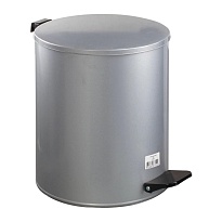 Ведро для мусора с педалью, усиленное, Титан, 15 л, серое, оцинкованная сталь в Ереване