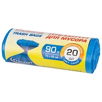 Мешки для мусора 90 л, синие, в рулоне 20 шт., ПНД, 14 мкм, 900х700 мм, LAIMA ULTRA, 607693 в Ереване Мешки для мусора 90 л, синие, в рулоне 20 шт., ПНД, 14 мкм, 900х700 мм, LAIMA ULTRA, 607693 в Ереване