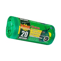 Мешки для мусора 20 л, биоразлагаемые, с ручками, черные, в рулоне 30 шт., ПНД, 10 мкм, 550х440 мм, Крепак, 4607075710047 в Ереване Мешки для мусора 20 л, биоразлагаемые, с ручками, черные, в рулоне 30 шт., ПНД, 10 мкм, 550х440 мм, Крепак, 4607075710047 в Ереване