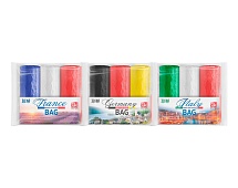 Мешки для мусора 30 л, ассорти, в рулоне 20 шт., ПНД, 9 мкм, 600х500 мм, GRIFON Триколор, 101-024