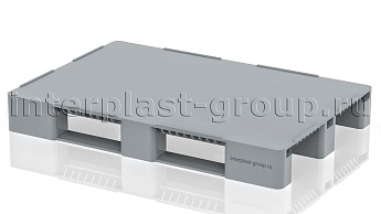 Поддон пластиковый сплошной (усилен 1 трубой) с бортиками серый в Ереване Поддон пластиковый сплошной (усилен 1 трубой) с бортиками серый в Ереване