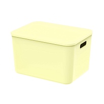 Ящик пластиковый вкладываемый светло-желтый 410х305х245 мм в Ереване Ящик пластиковый вкладываемый светло-желтый 410х305х245 мм в Ереване