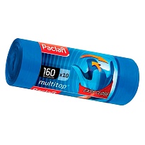 Мешки для мусора 160 л, с ушками, синие, в рулоне 10 шт., ПВД, 30 мкм, 1250х900 мм, PACLAN Multitop, 604064 в Ереване Мешки для мусора 160 л, с ушками, синие, в рулоне 10 шт., ПВД, 30 мкм, 1250х900 мм, PACLAN Multitop, 604064 в Ереване