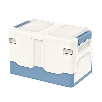 Ящик пластиковый складной белый, дно синее, 370х240х240 мм в Ереване Ящик пластиковый складной белый, дно синее, 370х240х240 мм в Ереване