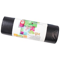 Мешки для мусора 220 л, черные, в рулоне 10 шт., ПВД, 29 мкм, 1100х830 мм, Концепция Быта ЭкоДом, 604924 в Ереване Мешки для мусора 220 л, черные, в рулоне 10 шт., ПВД, 29 мкм, 1100х830 мм, Концепция Быта ЭкоДом, 604924 в Ереване