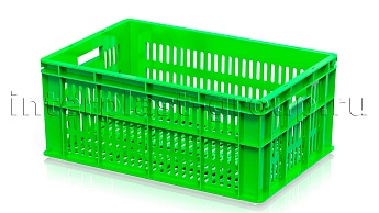 Ящик для молока, мяса, овощей и фруктов большая перфорация дно перфорированное светло-зеленый в Ереване