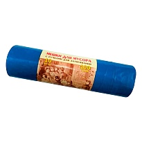 Мешки для мусора 100 л, с завязками, синие, в рулоне 10 шт., ПВД, 40 мкм, 840х670 мм, Концепция Быта Vitalux, 604933 в Ереване Мешки для мусора 100 л, с завязками, синие, в рулоне 10 шт., ПВД, 40 мкм, 840х670 мм, Концепция Быта Vitalux, 604933 в Ереване